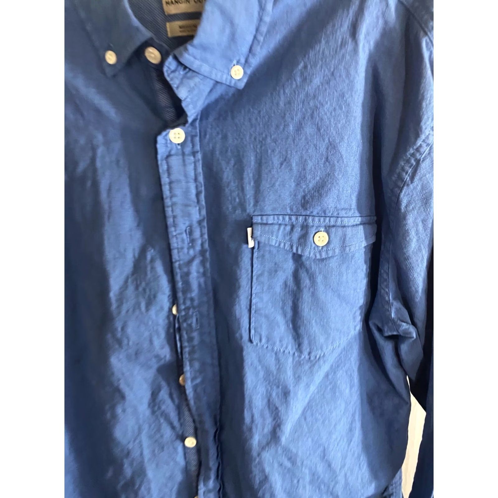 johnnie-O Johnnie O Blue Hanging Out LONG SLEEVE SHIRT M 15.5 x 34/35 Button-Up Mens Size US M / EU 48-50 / 2 - 4 Thumbnail