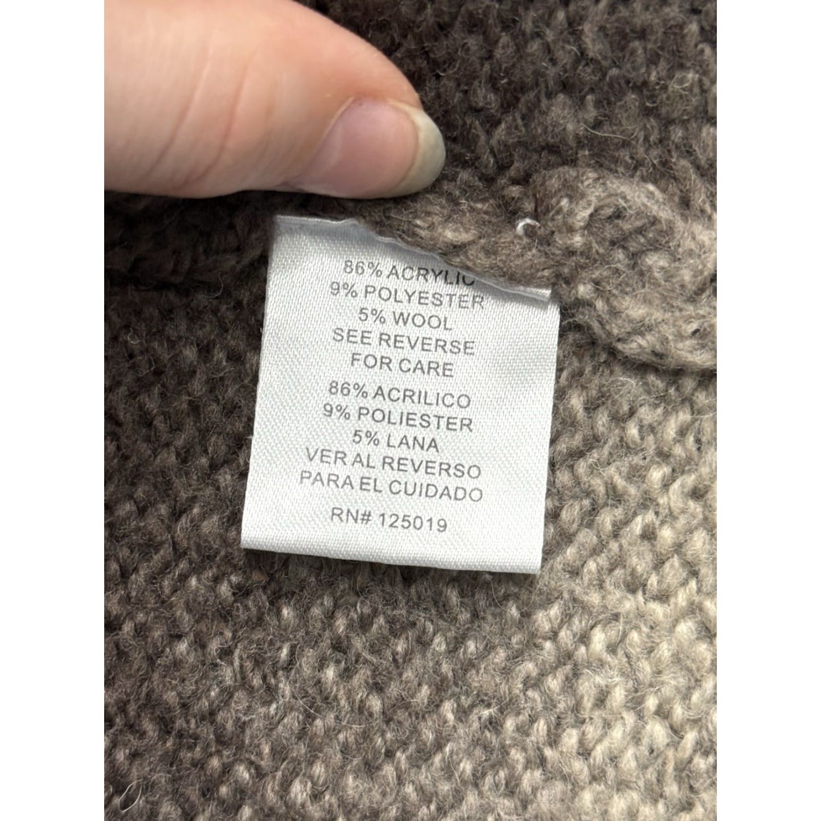 Vintage Joseph A Cardigan Women’s Brown Wool Blend Long Open Front XL Size XL / US 12-14 / IT 48-50 - 4 Thumbnail