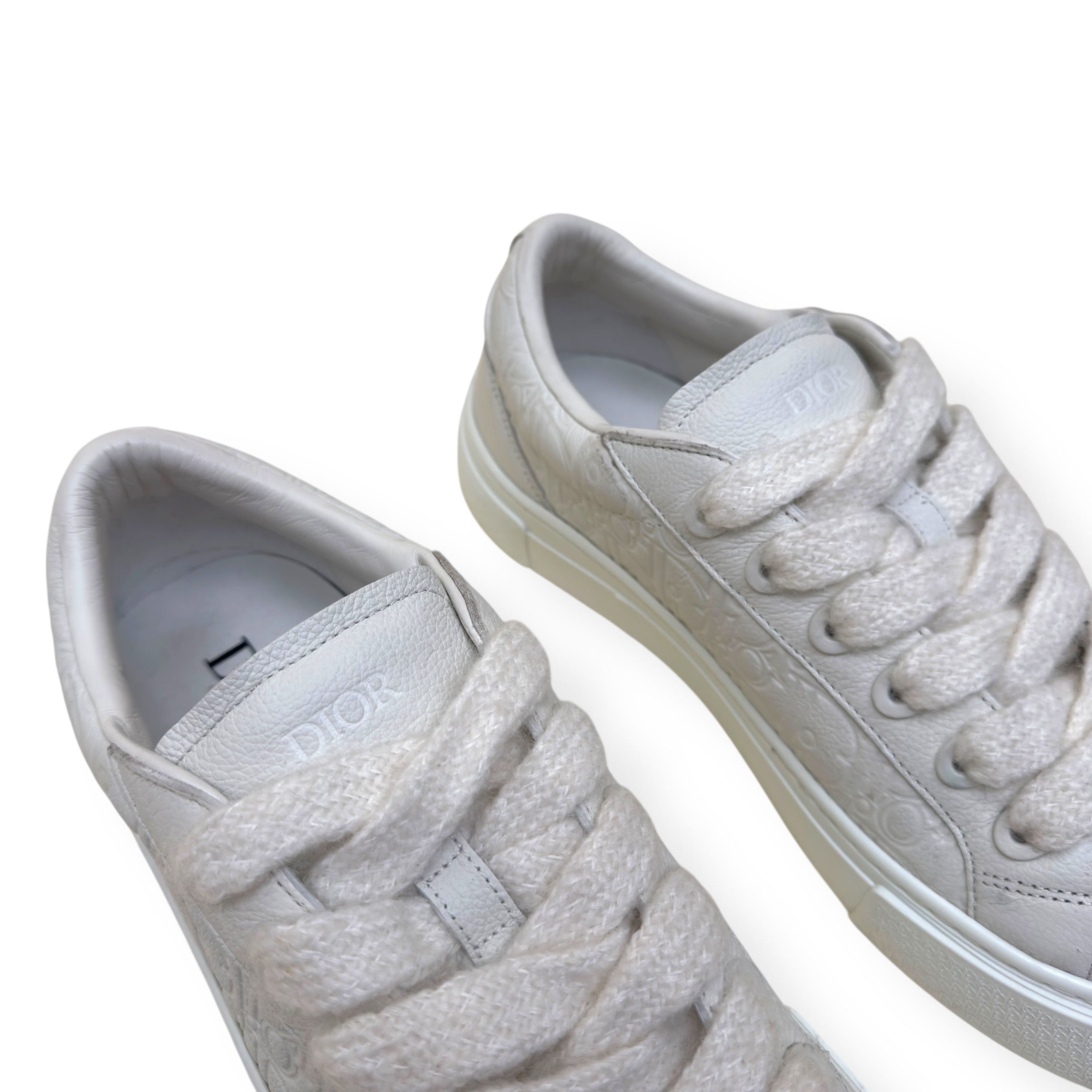 Dior DIOR B33 OBLIQUE LEATHER SPIN SNEAKER WHITE 45 / UK11 Size US 12 / EU 45 - 7 Thumbnail