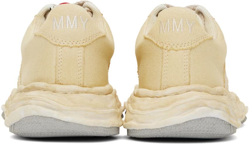 Maison MIHARA YASUHIRO o1mle0924 Canvas & Mesh Low- Top Sneaker in Light Brown Size US 5.5 / EU 38 - 2 Thumbnail
