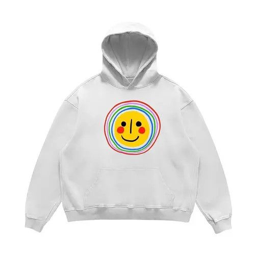 VIBE Hip Hop Cartoon Smiley Print Casual L Hooded Sweatshirt Size US L / EU 52-54 / 3 - 8 Thumbnail