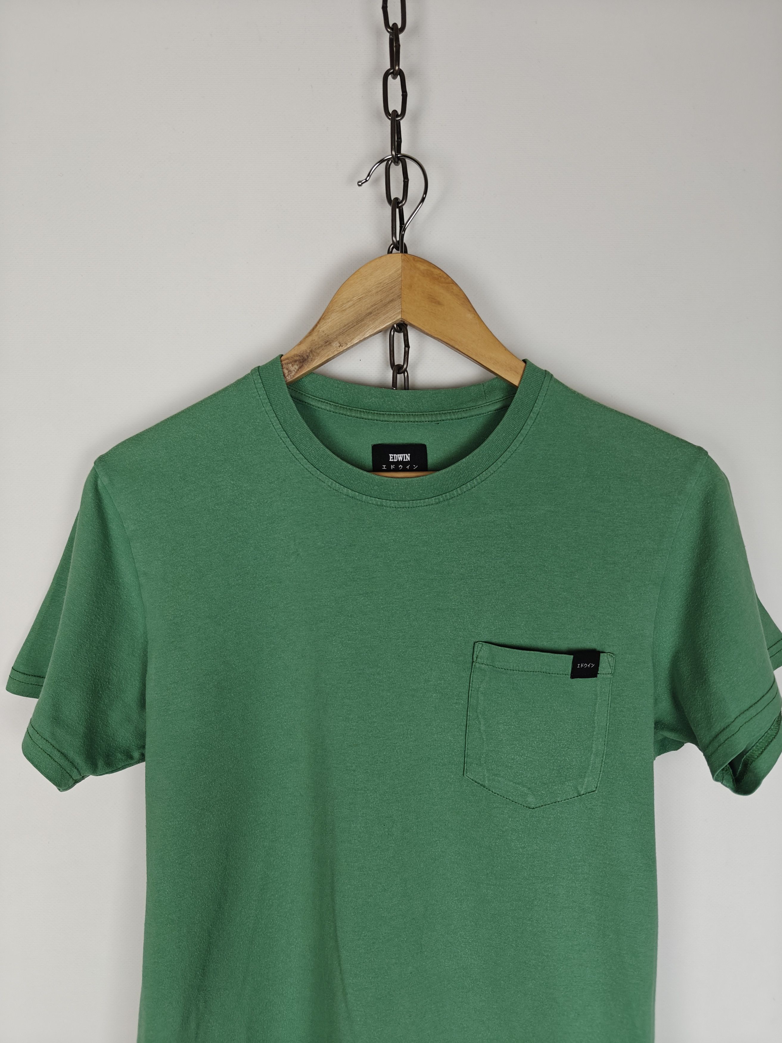Edwin Edwin Pocket T-Shirt Japan Tee Crewneck Green size S Size US S / EU 44-46 / 1 - 2 Thumbnail