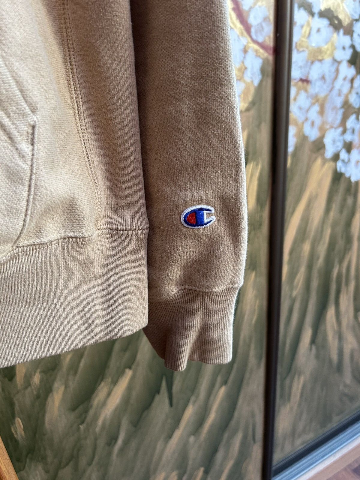 Champion Champion Reverse Weave Beige Hoodie Size M Style GF68 Size US M / EU 48-50 / 2 - 4 Thumbnail