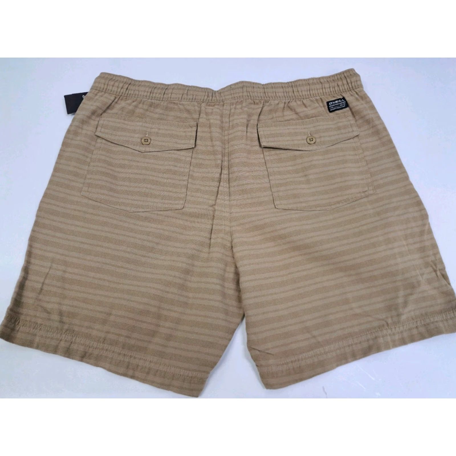 O'Neill NWT O'Neill Bermuda Shorts Striped Brown XL Men's Drawstring Pockets 7in Relaxed Beach Casual Pants Shorts Size US 36 / EU 52 - 3 Thumbnail