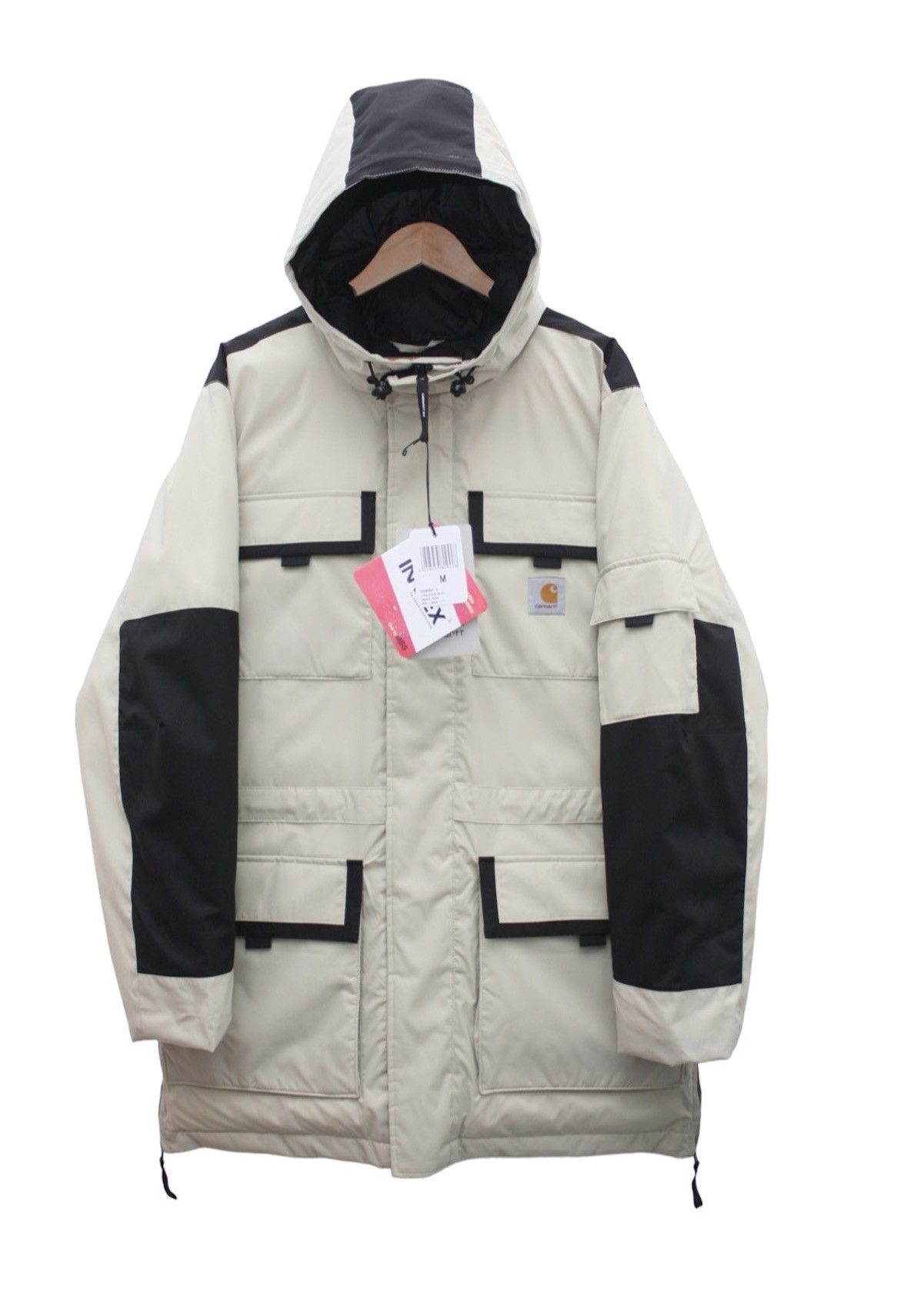 image of Carhartt Wip OG Hendon Parka Jacket M Beige Black, Men's (Size Medium)