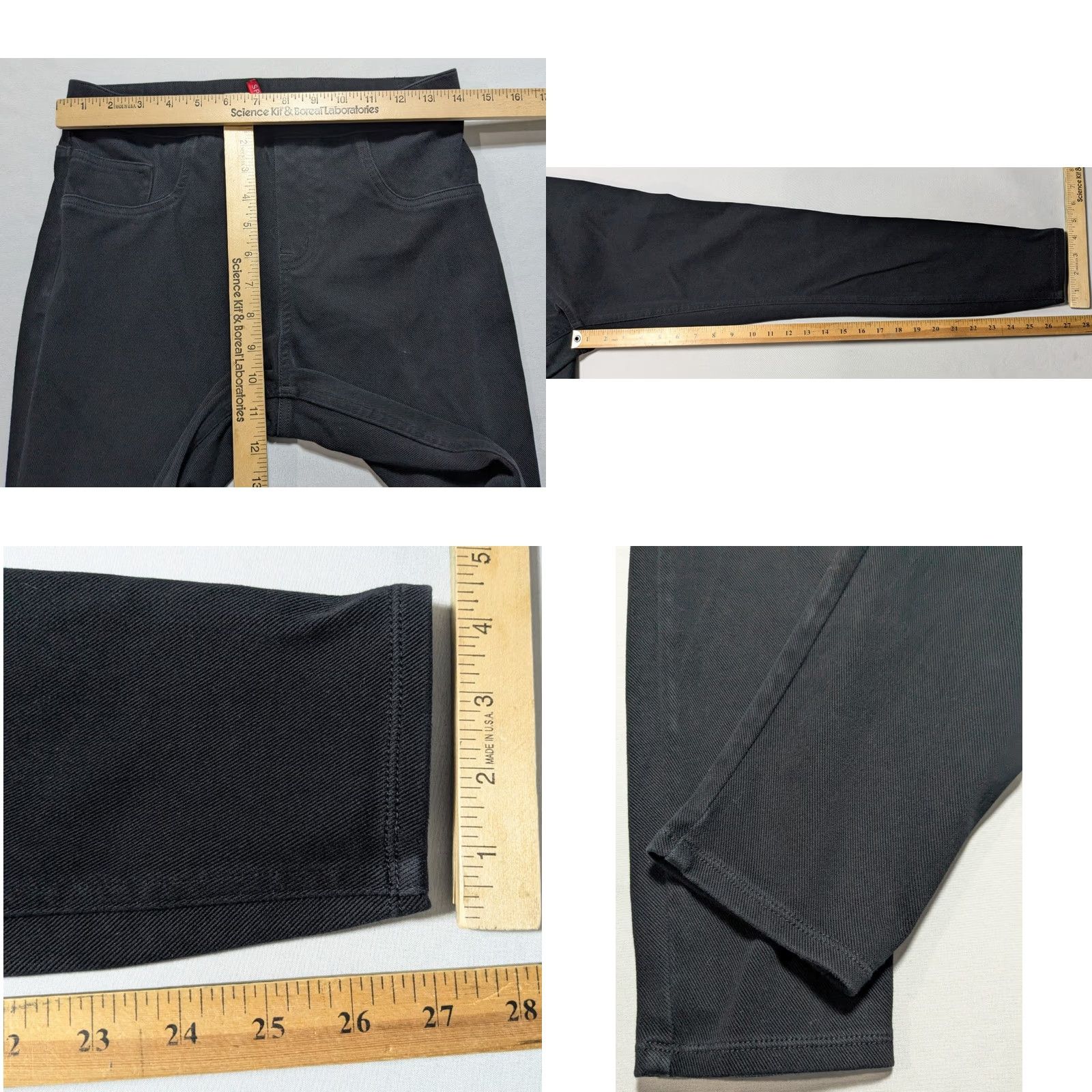 Spanx Spanx Jean-ish Ankle Leggings Black Pull on Pants Women Medium #20018R Size 32" / US 10 / IT 46 - 8 Thumbnail