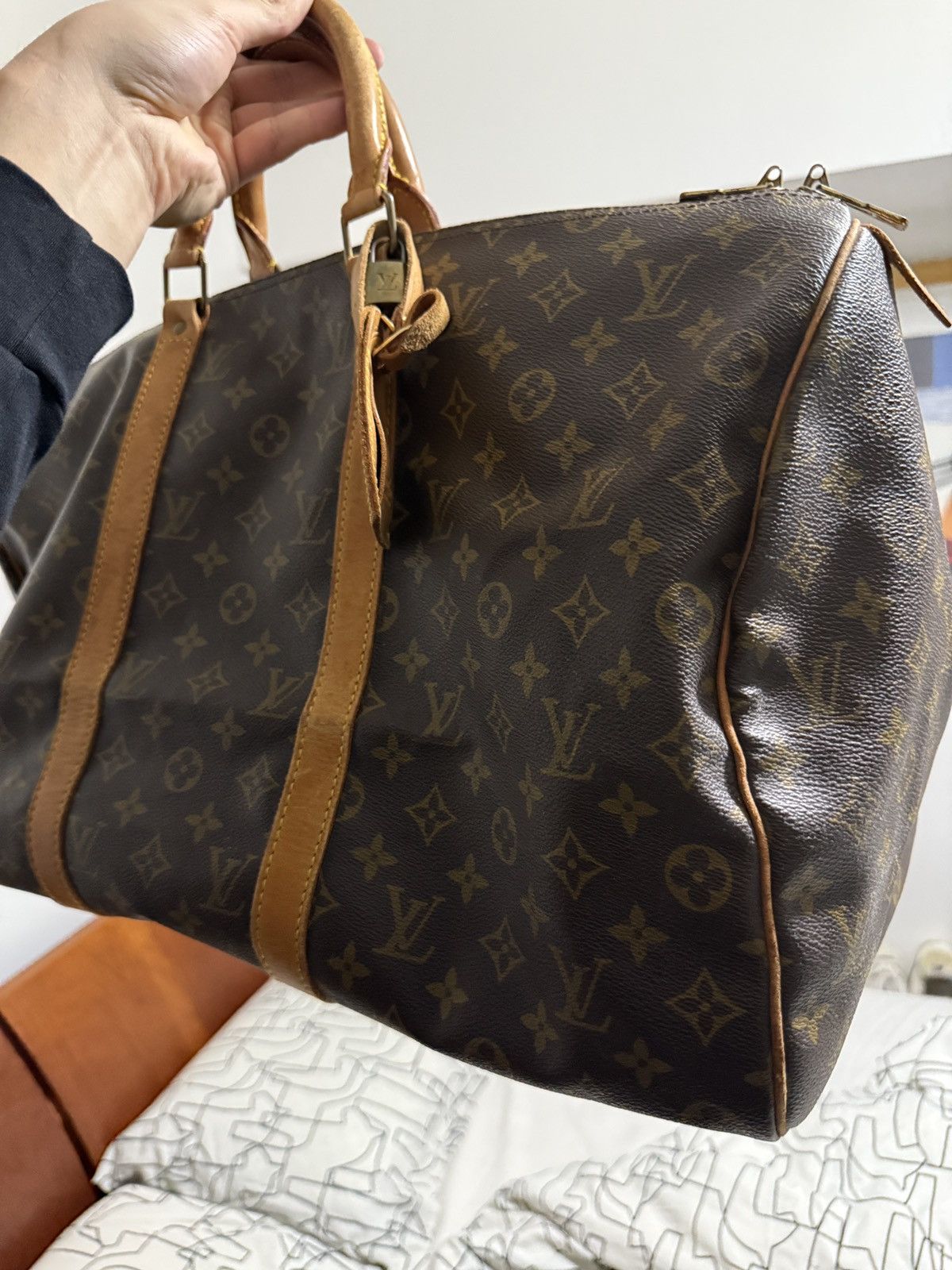 Louis Vuitton Louis Vuitton Brown Monogram Duffle Bag Size ONE SIZE - 5 Thumbnail