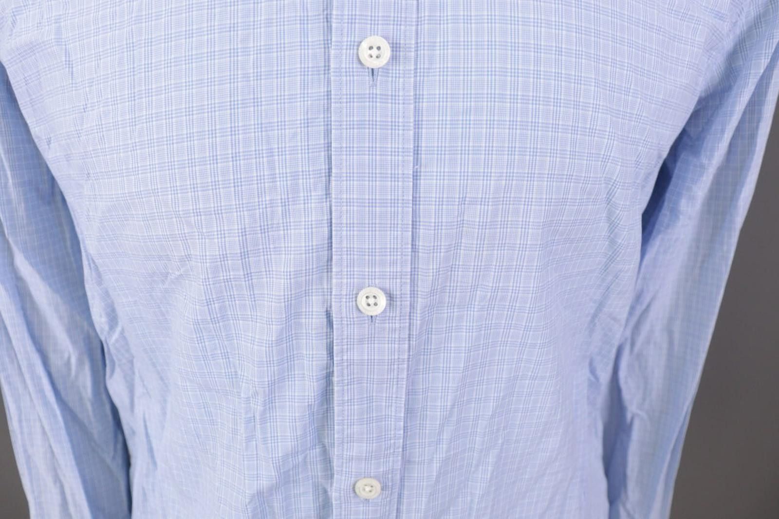 Gieves & Hawkes Gieves & Hawkes Blue Check Dress Shirt Size 41 / 16 Size US M / EU 48-50 / 2 - 6 Thumbnail