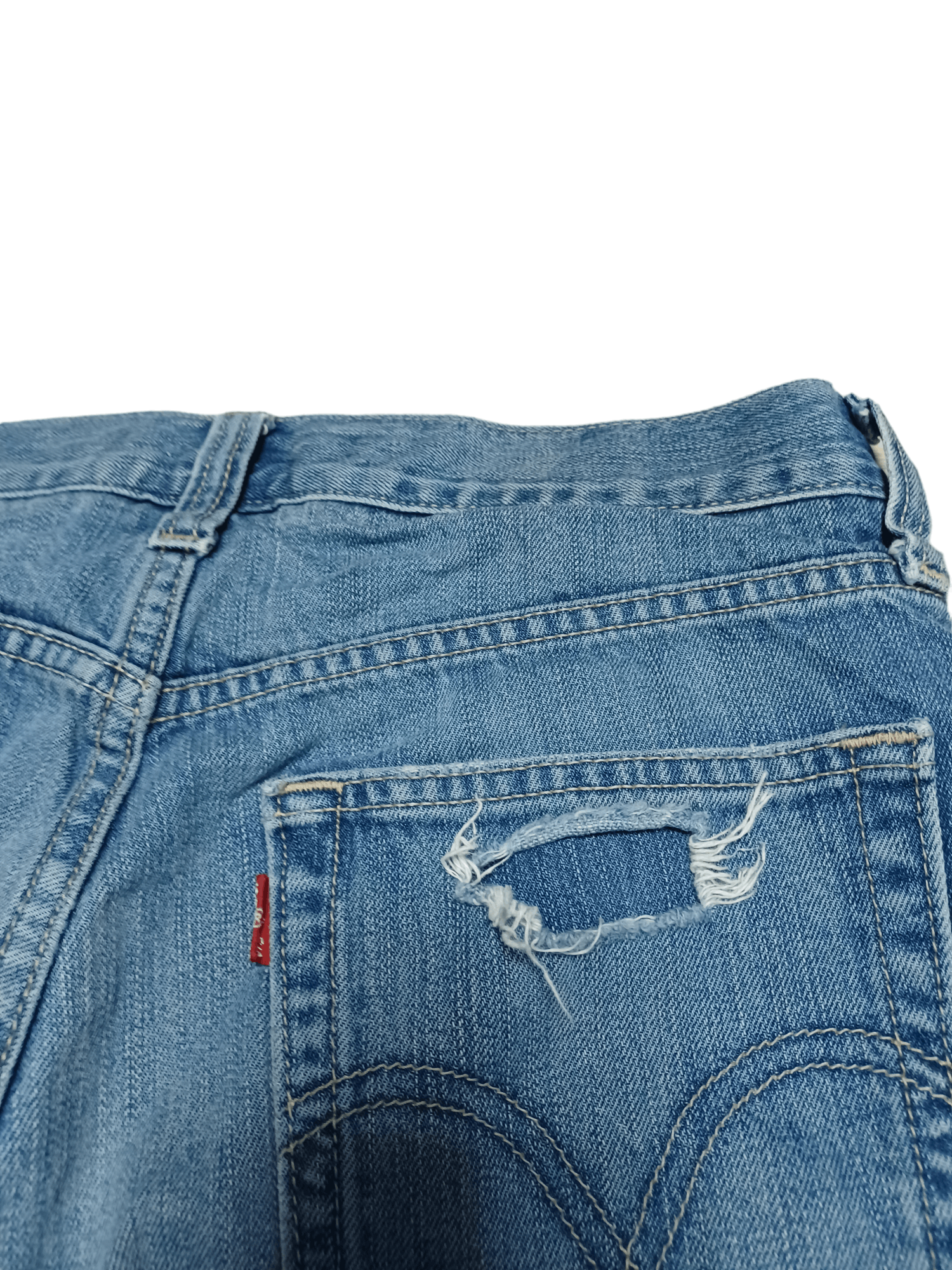 Levi's Vintage Clothing VINTAGE LEVIS 514 DISTRESSED SLIM STRAIGHT JEANS JAPANESE Size US 31 - 5 Thumbnail