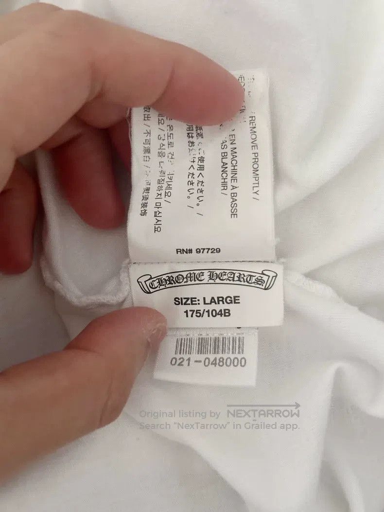 Chrome Hearts Chrome Hearts Size L White classic horseshoe scroll short s Size US L / EU 52-54 / 3 - 5 Thumbnail