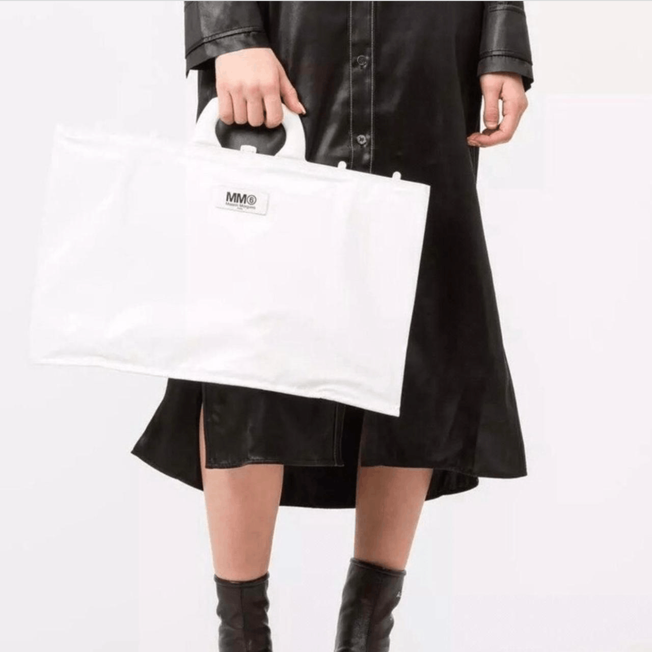 Maison Margiela MAISON MARGIELA MM6 PVC Shopping Tote Handbag Size ONE SIZE - 4 Thumbnail