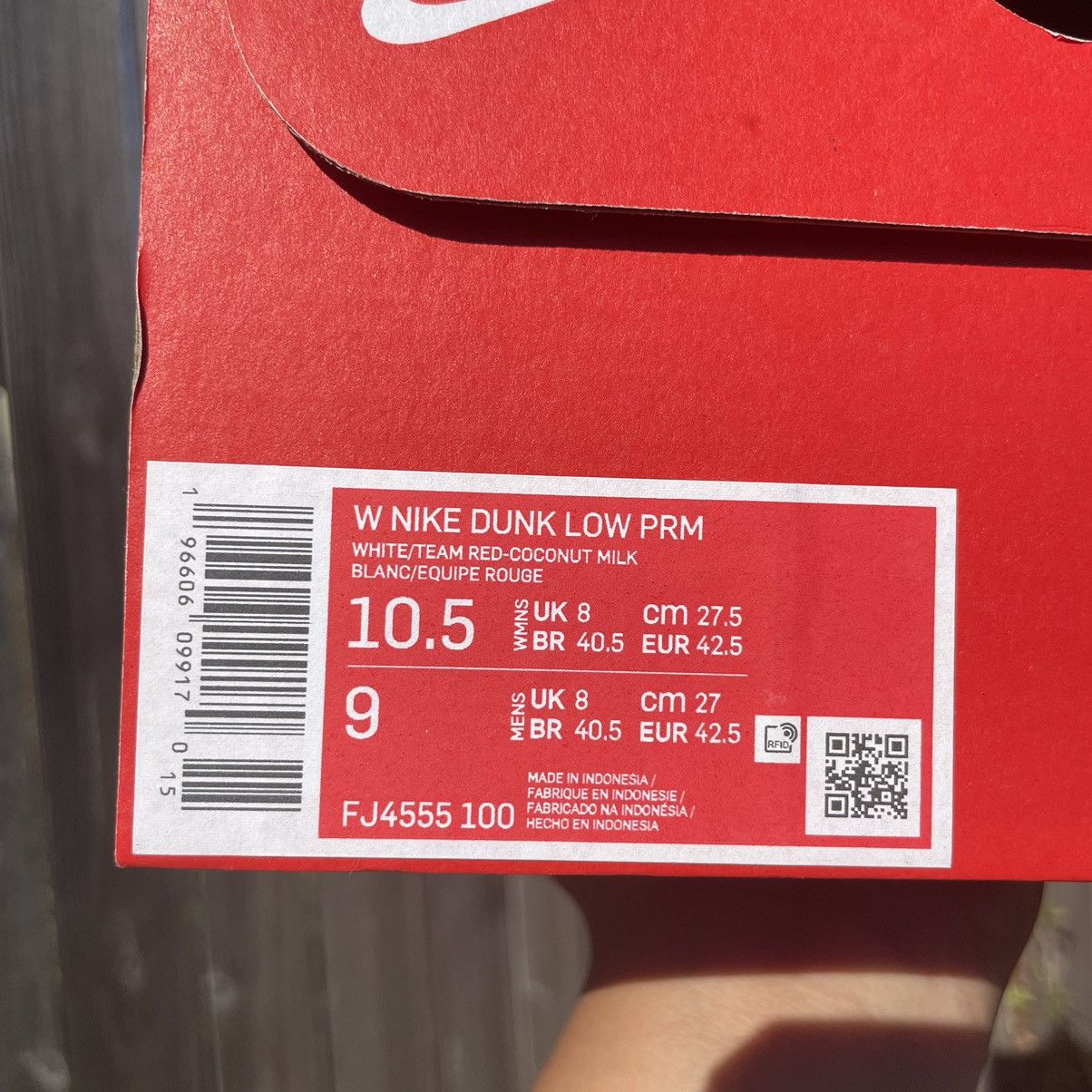 Nike Nike Dunk low Vintage Team Red size 9 men / 10.5 w Size US 9 / EU 42 - 12 Thumbnail