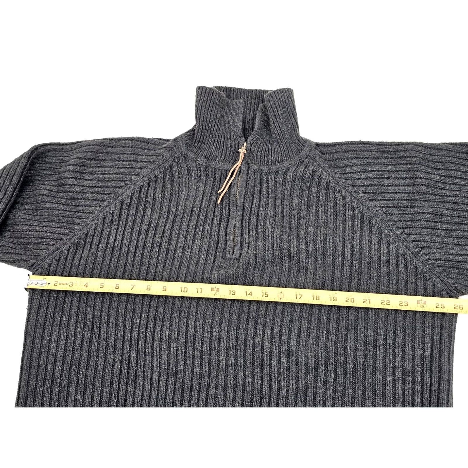 Vintage VINTAGE St. Johns Bay Sweater Men XL Tall Charcoal Gray Ribbed Knit Fisherman Size US XL / EU 56 / 4 - 5 Thumbnail