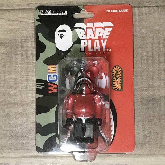 Bape × Medicom Toy 2017 BAPE camo Shark Hoodie BE@RBRICK 100% a bathing ape Size ONE SIZE - 3 Thumbnail