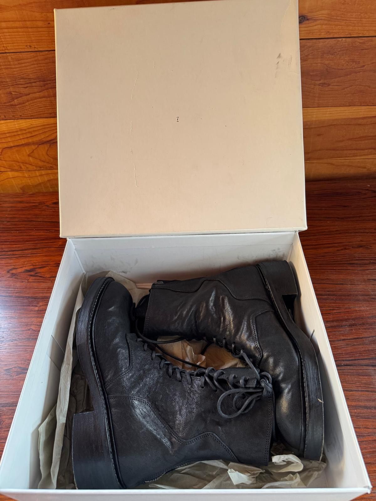 Julius JULIUS Black Twisted Military Lace-Up Boots Size US 9 / EU 42 - 2 Thumbnail
