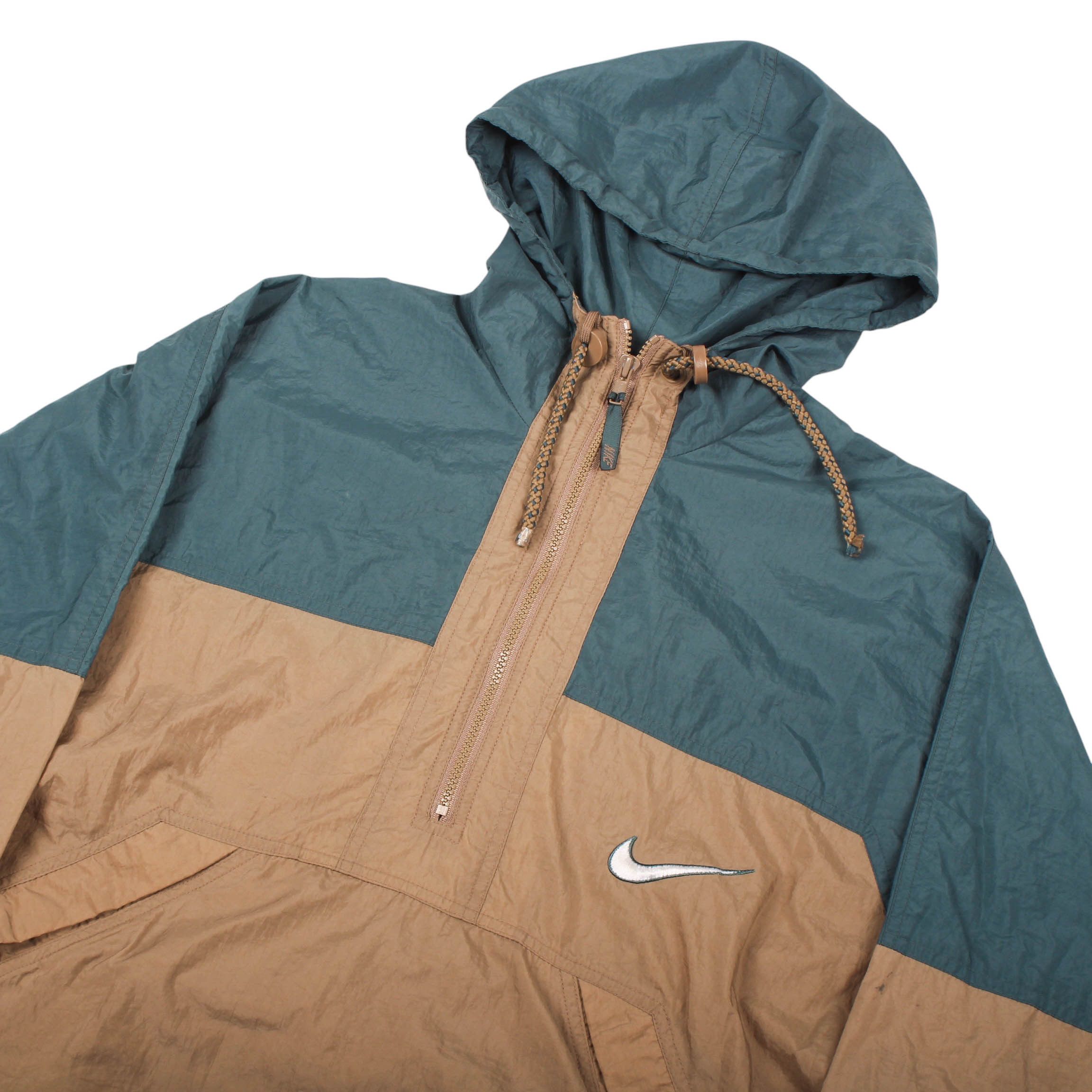 Nike Vintage Nike Anorak Jacket Green Brown Windbreaker Size US M / EU 48-50 / 2 - 5 Thumbnail