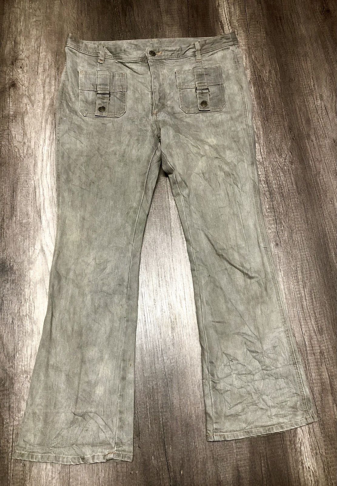 If Six Was Nine × Japanese Brand × Le Grande Bleu (L.G.B.) Vintage Bush Pant Denim Japanese Brand Unisex Size US 36 / EU 52 - 13 Thumbnail