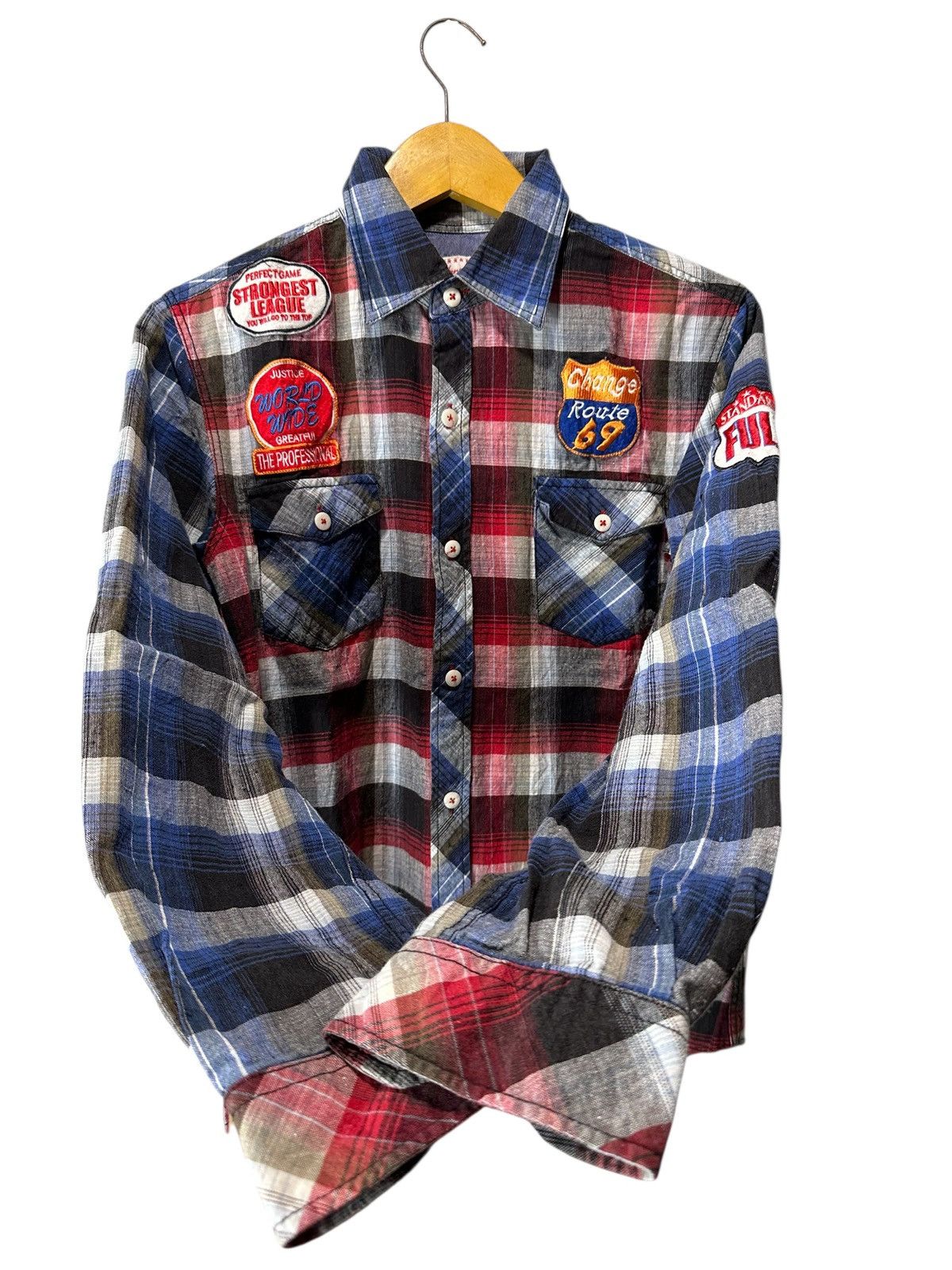 14th Addiction MARSALA EMBROIDERY WESTERN SHIRT JUNYA WATANABE STYLE Size US M / EU 48-50 / 2 - 5 Thumbnail