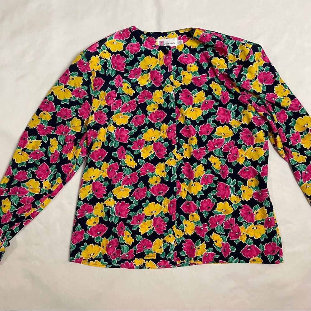 Other NWT New Vintage Prophecy Floral Blouse Shirt Size 12 Size XL / US 12-14 / IT 48-50 - 5 Thumbnail