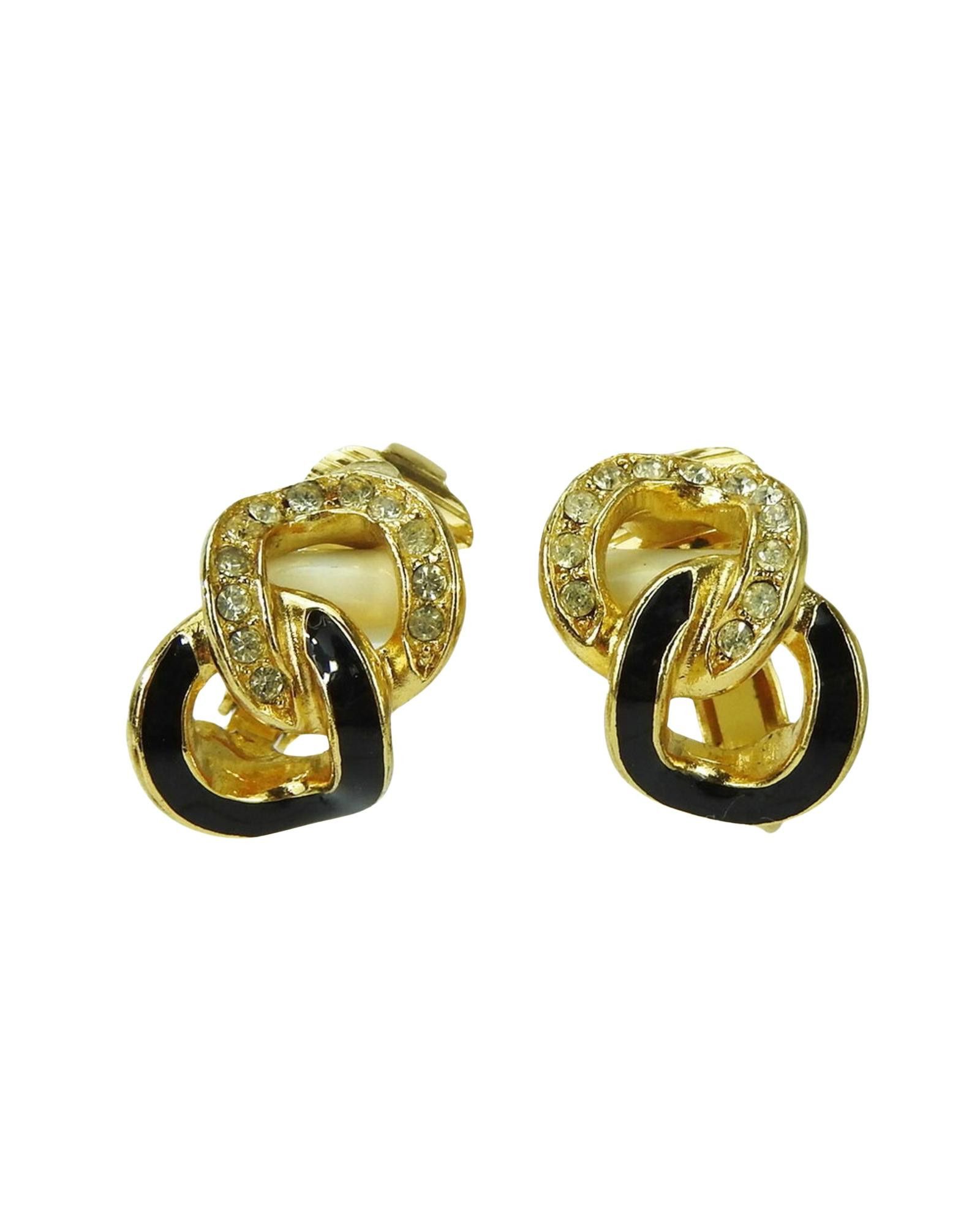 image of Gold Metal Dior Earring, Women's