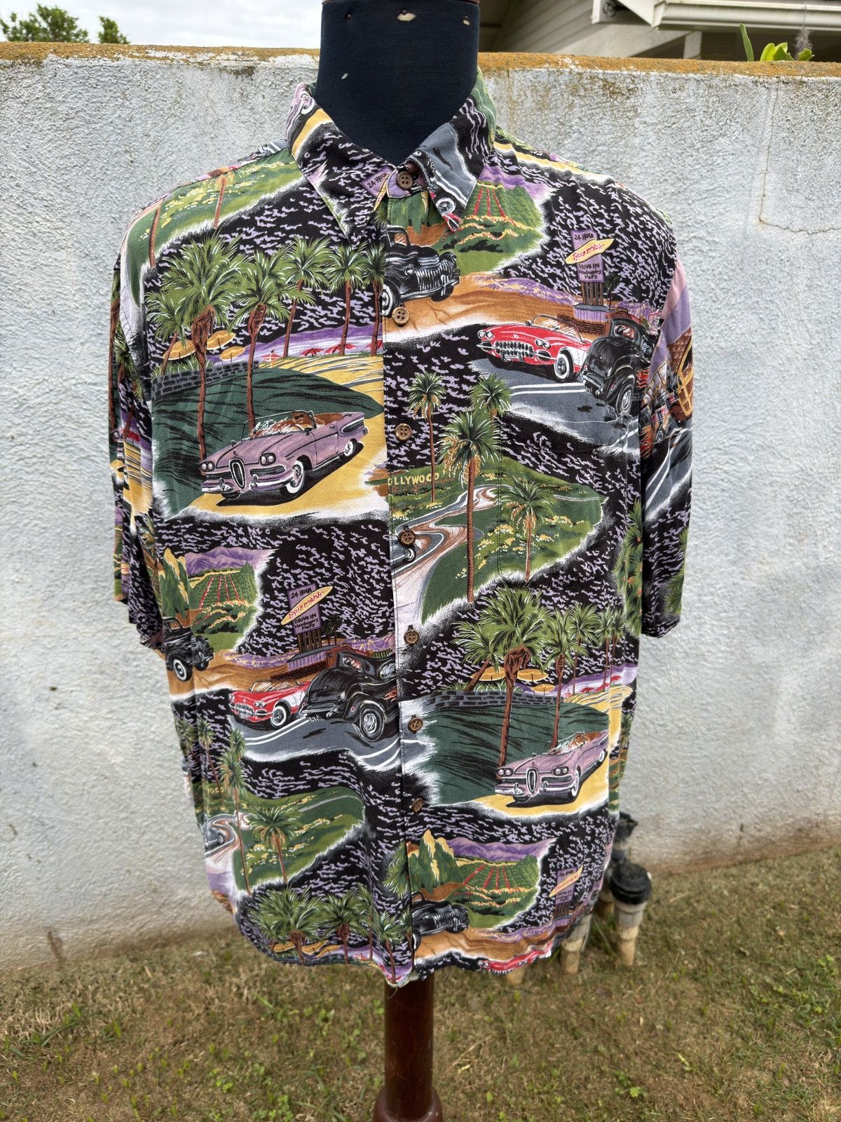 Reyn Spooner PreOwned Reyn Spooner Hollywood Drive In Cars Men's XL Size US XL / EU 56 / 4 - 1 Thumbnail