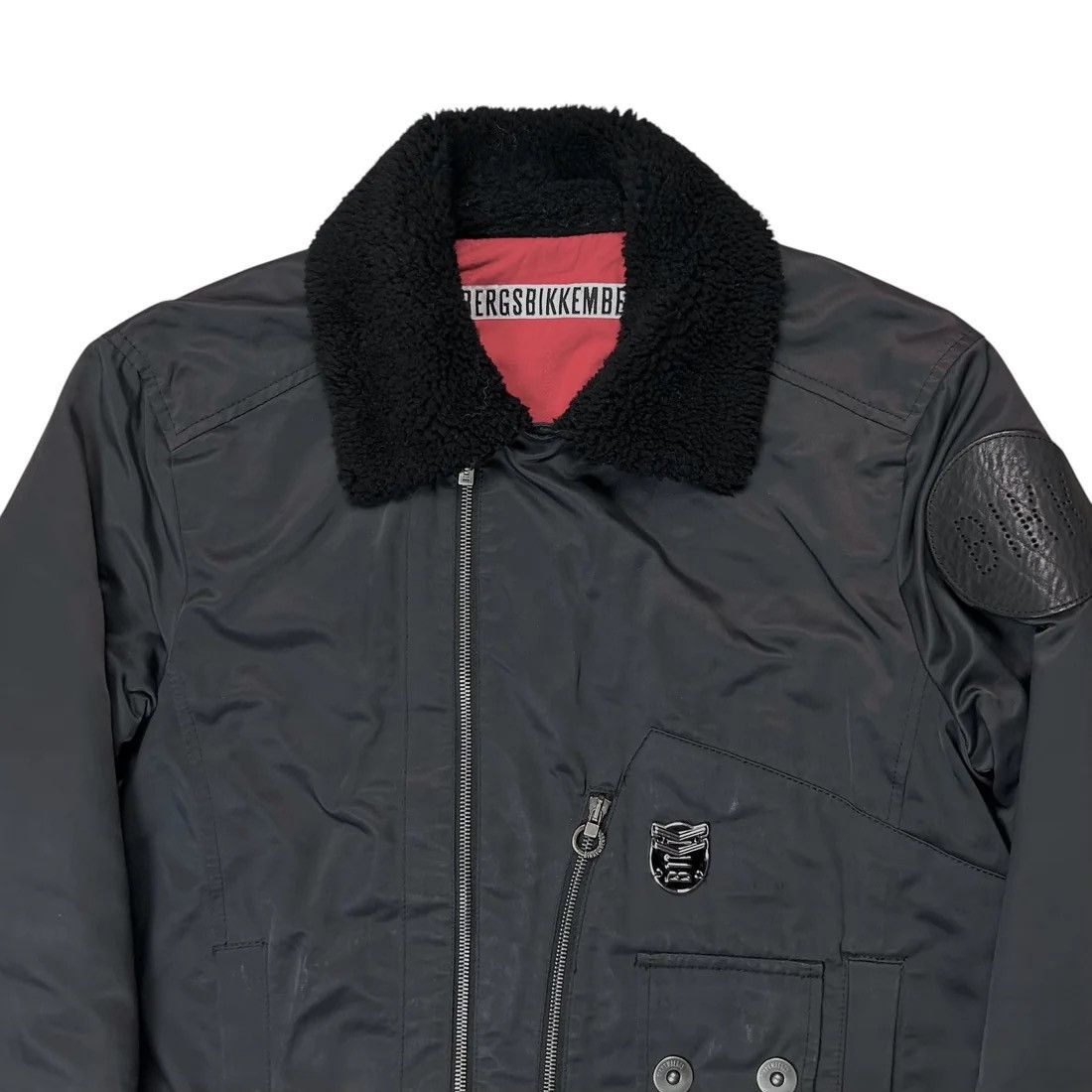 Dirk Bikkembergs Dirk Bikkembergs Faux Fur Collar Pilot Jacket Size US L / EU 52-54 / 3 - 4 Thumbnail