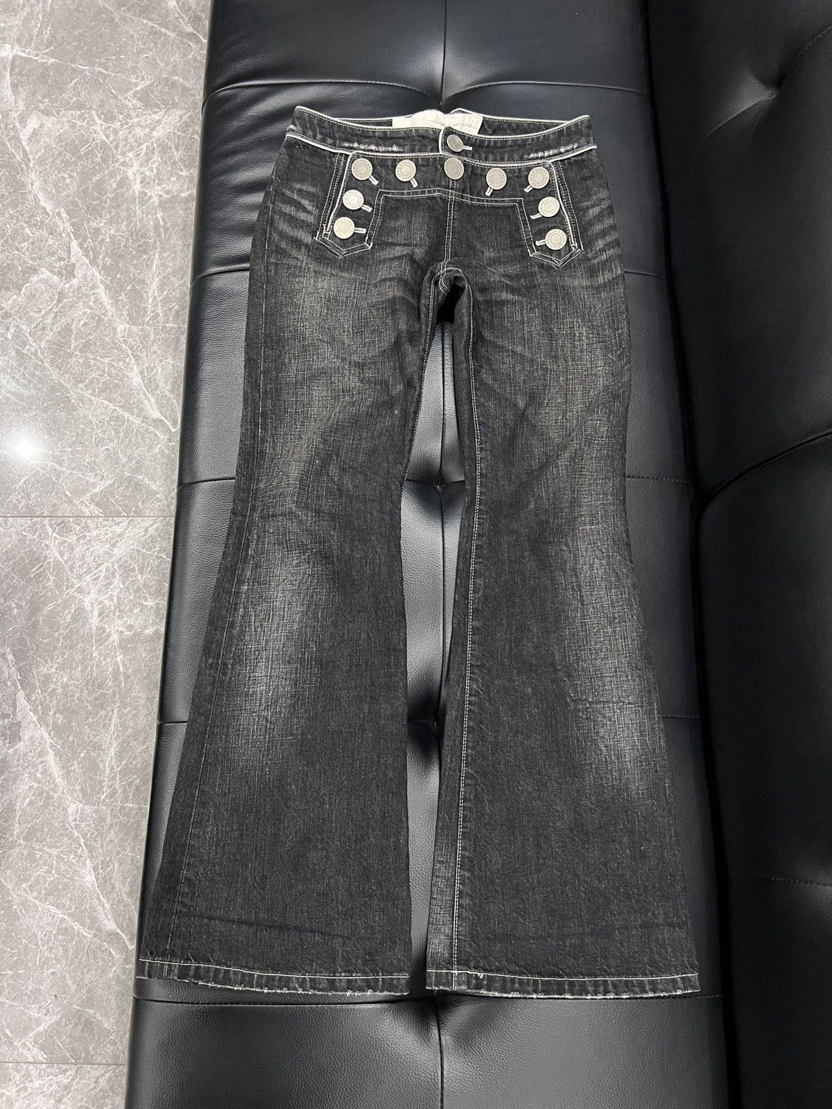 Jean Paul Gaultier Jean Paul Gaultier Nautical Button Flared Denim Size US 40 / EU 56 - 1 Thumbnail