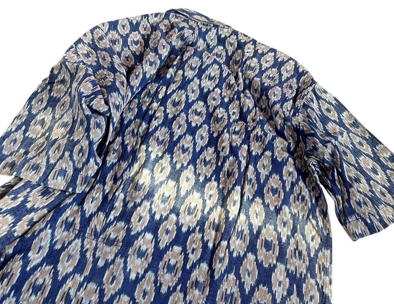 Issey Miyake Vintage issey miyake boxy ethnic printed camp shirt Size US M / EU 48-50 / 2 - 3 Thumbnail
