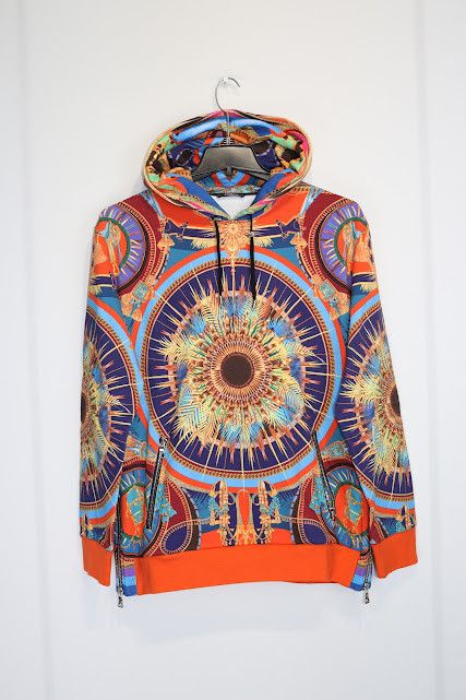 Balmain o1rshd1 Baroque Style Hoodie in Multicolor Size US L / EU 52-54 / 3 - 2 Thumbnail