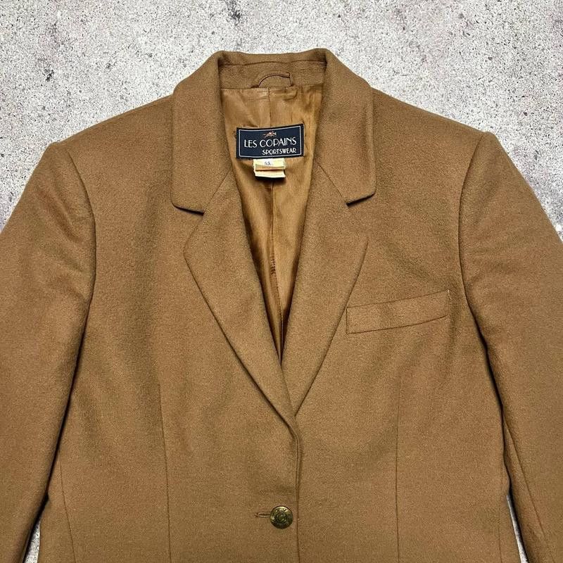 Les Copains Les Copains Vintage Wool Blazer Brown Button Jacket Size M Size M / US 6-8 / IT 42-44 - 4 Thumbnail
