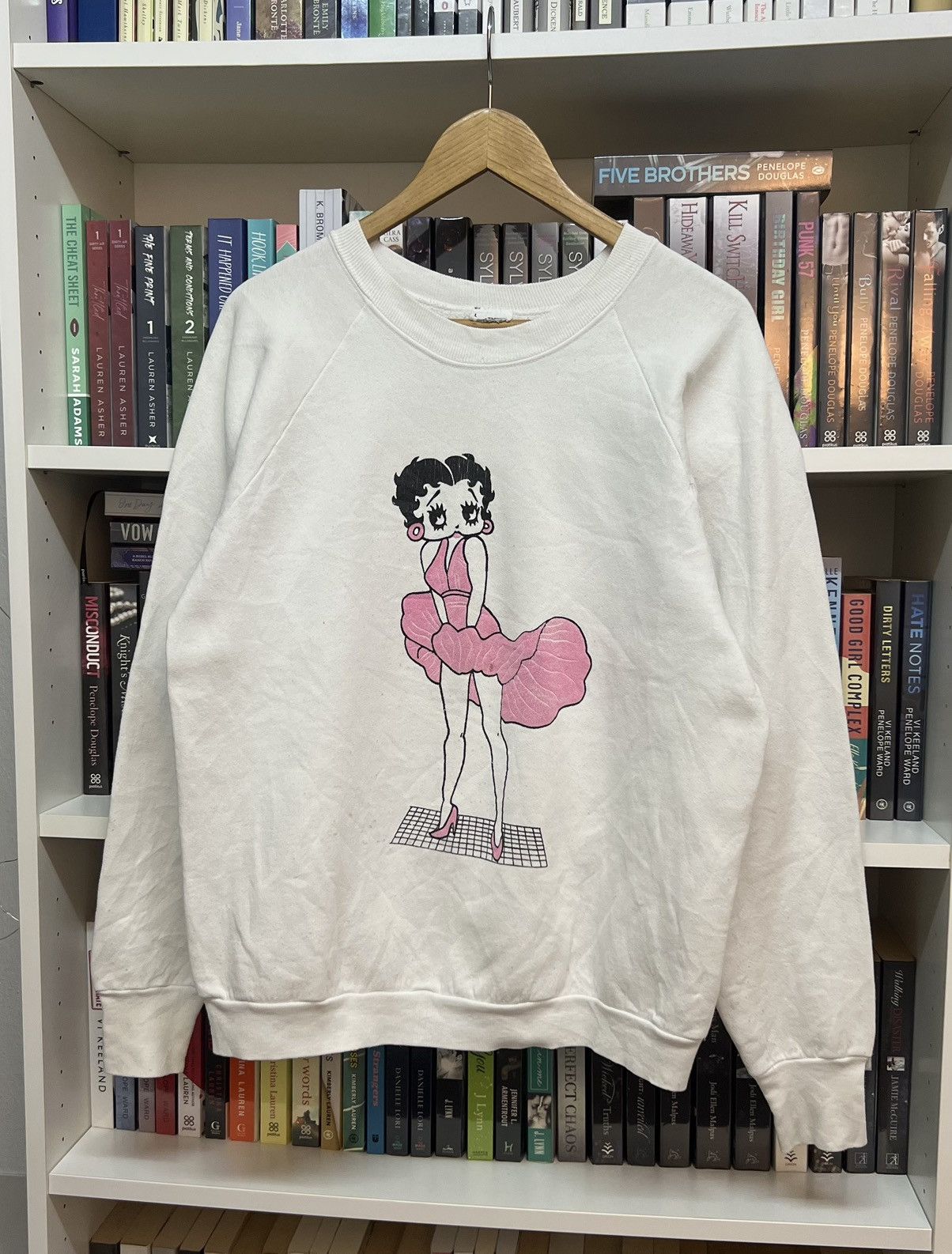 Cartoon Network × Fruit Of The Loom × Vintage Vintage Betty Boop USA Sweatshirt Size US L / EU 52-54 / 3 - 1 Thumbnail