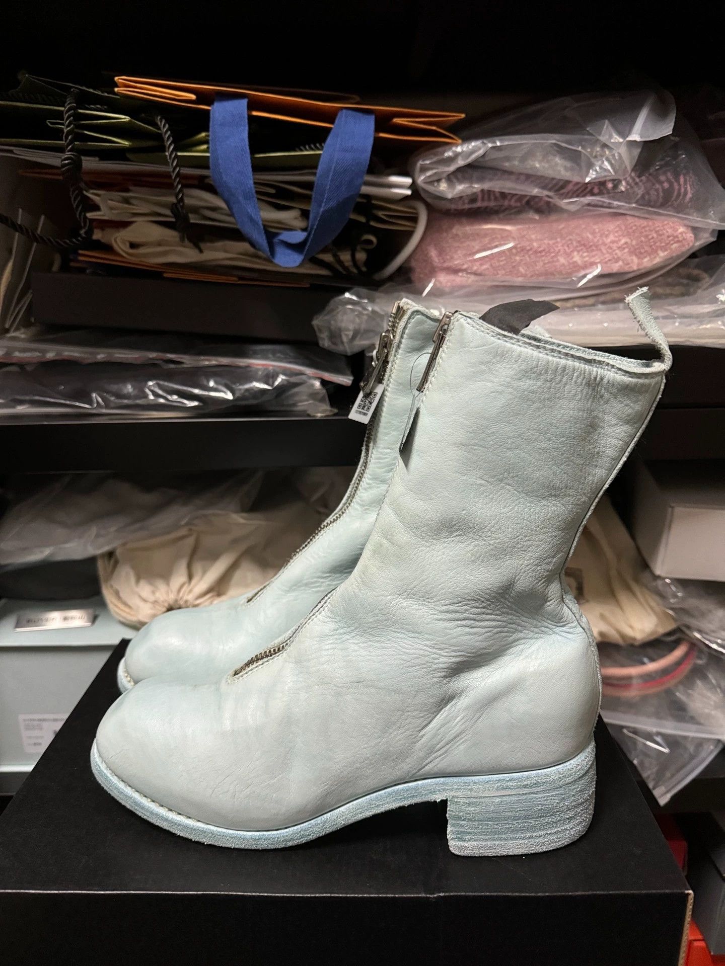 Guidi Guidi PL2 baby blue leather boots 37.5 Size US 7 / IT 37 - 3 Thumbnail