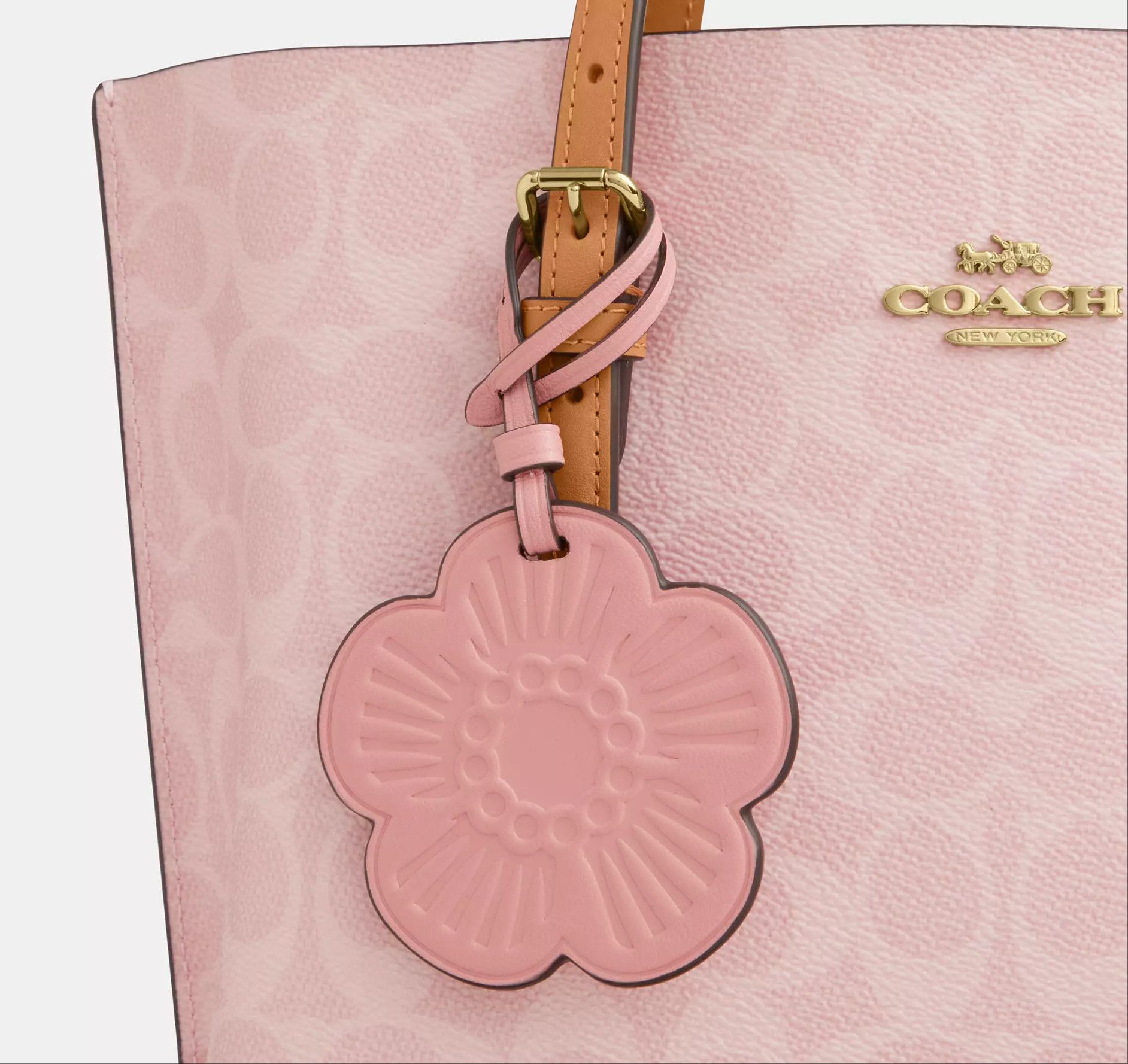 Coach Mollie Tote Bag 25 In Signature Canvas With Charms CER24 Size ONE SIZE - 17 Thumbnail