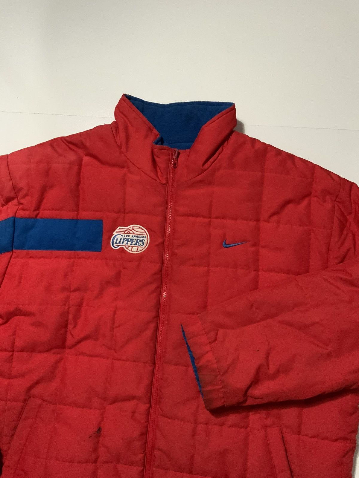 NBA × Nike × Vintage Nike Los Angeles Clippers 2002 Reversible Puffer Jacket Size US XXL / EU 58 / 5 - 6 Thumbnail