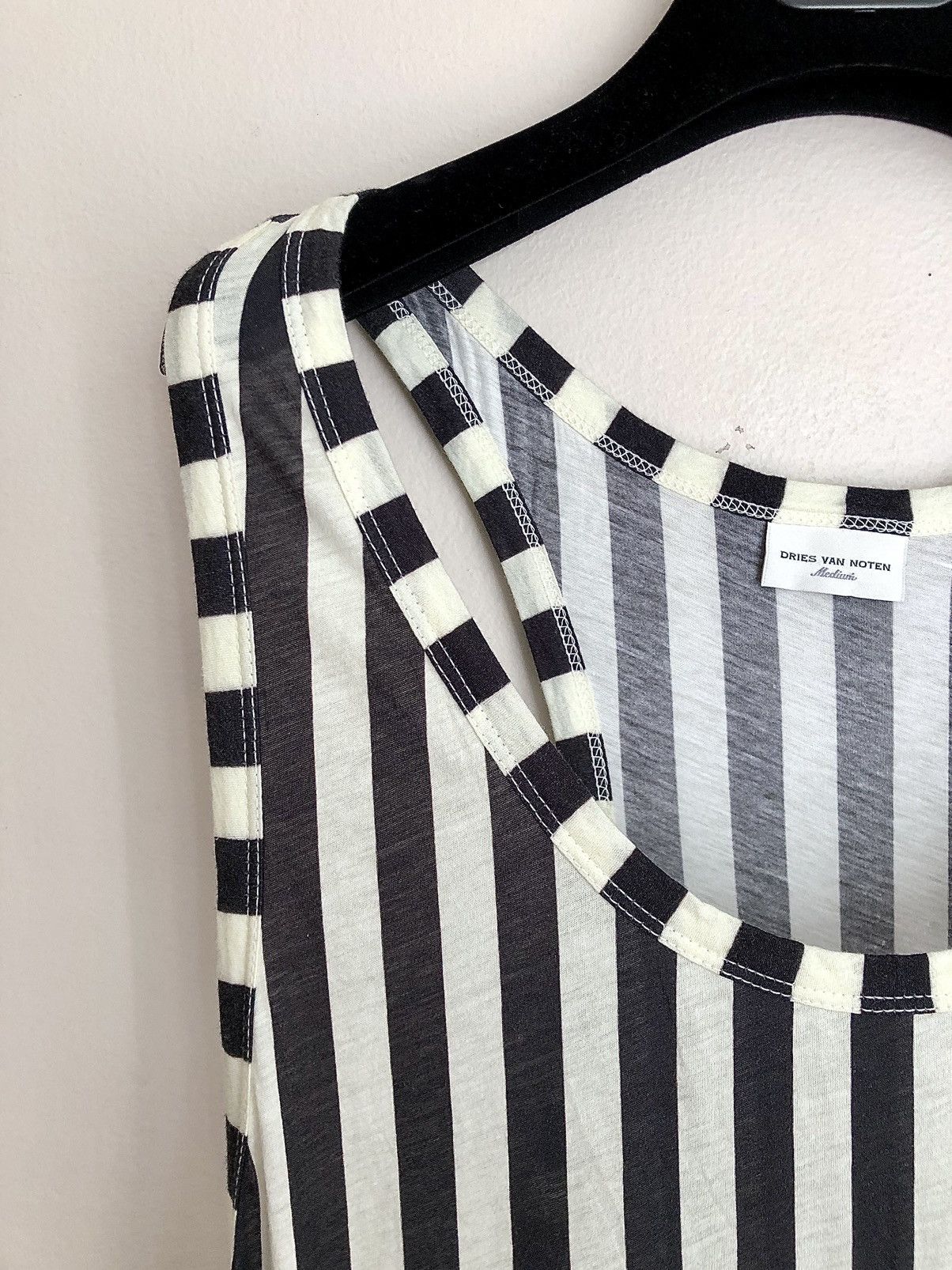 Dries Van Noten Dries Van Noten Oversized Striped Tulip Tank Size US S / EU 44-46 / 1 - 12 Thumbnail