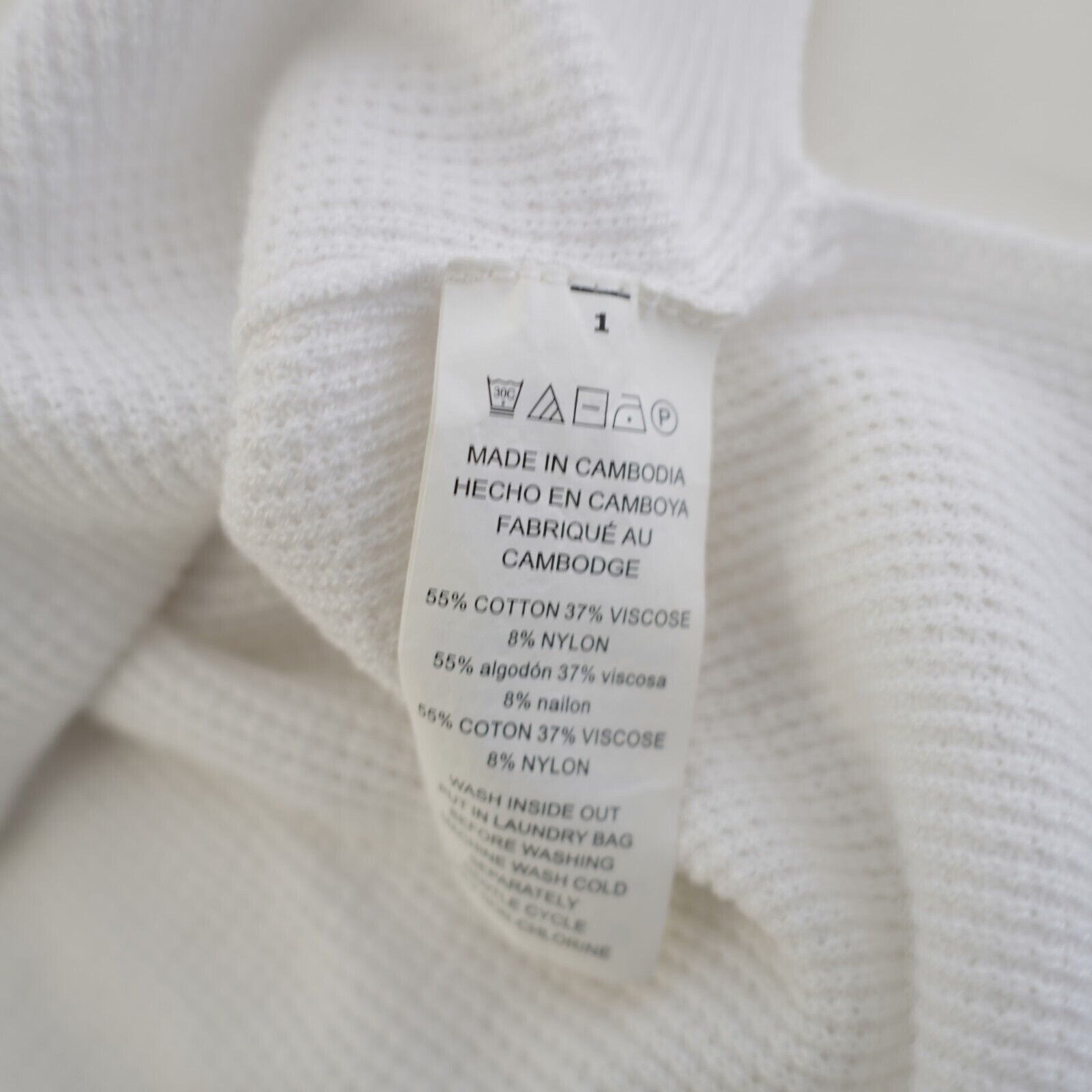 Michael Kors Michael Kors White Waffle Knit Hooded Sweater Large Cotton B Size L / US 10 / IT 46 - 9 Thumbnail