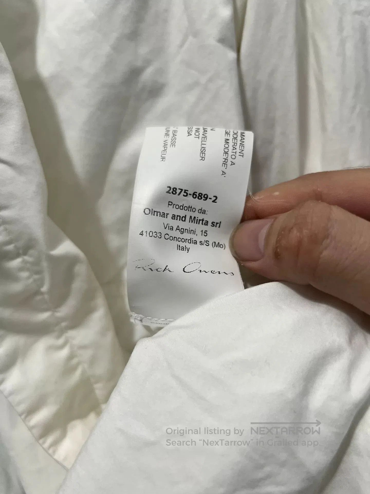 Rick Owens rick owens f/w14 moody irregular collar tank shirt. Size US XXL / EU 58 / 5 - 9 Thumbnail