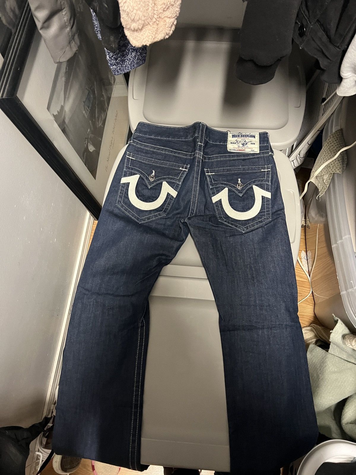 True Religion × Vintage True religion straight leg jeans Size US 32 / EU 48 - 2 Thumbnail