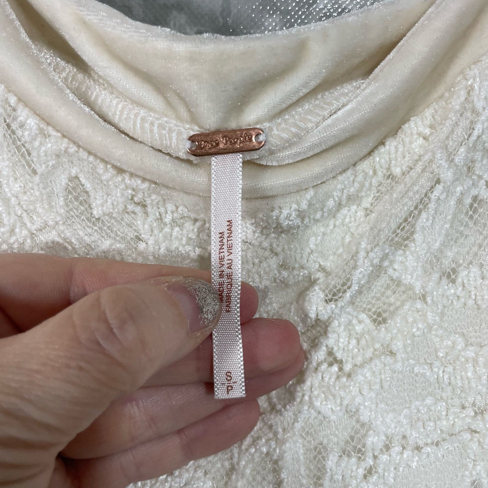Free People Free People Women's Ivory Lace Flirt For You Dress - Small Size S / US 4 / IT 40 - 5 Thumbnail
