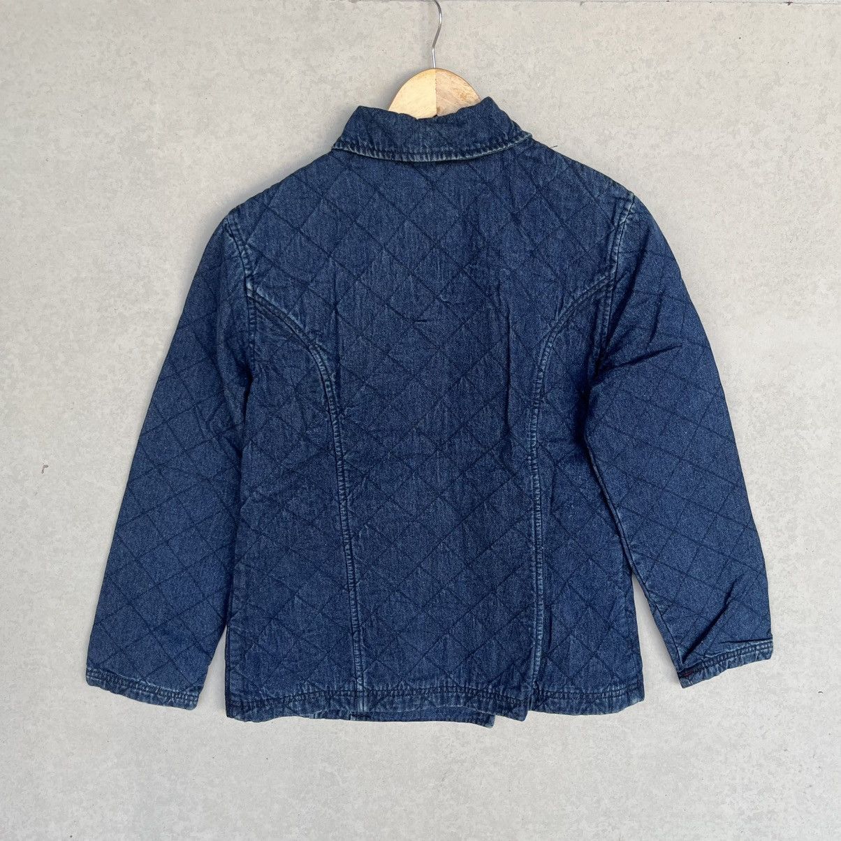 Other Vintage 90s Navy Quilted Denim Jacket Size M Size US M / EU 48-50 / 2 - 8 Thumbnail