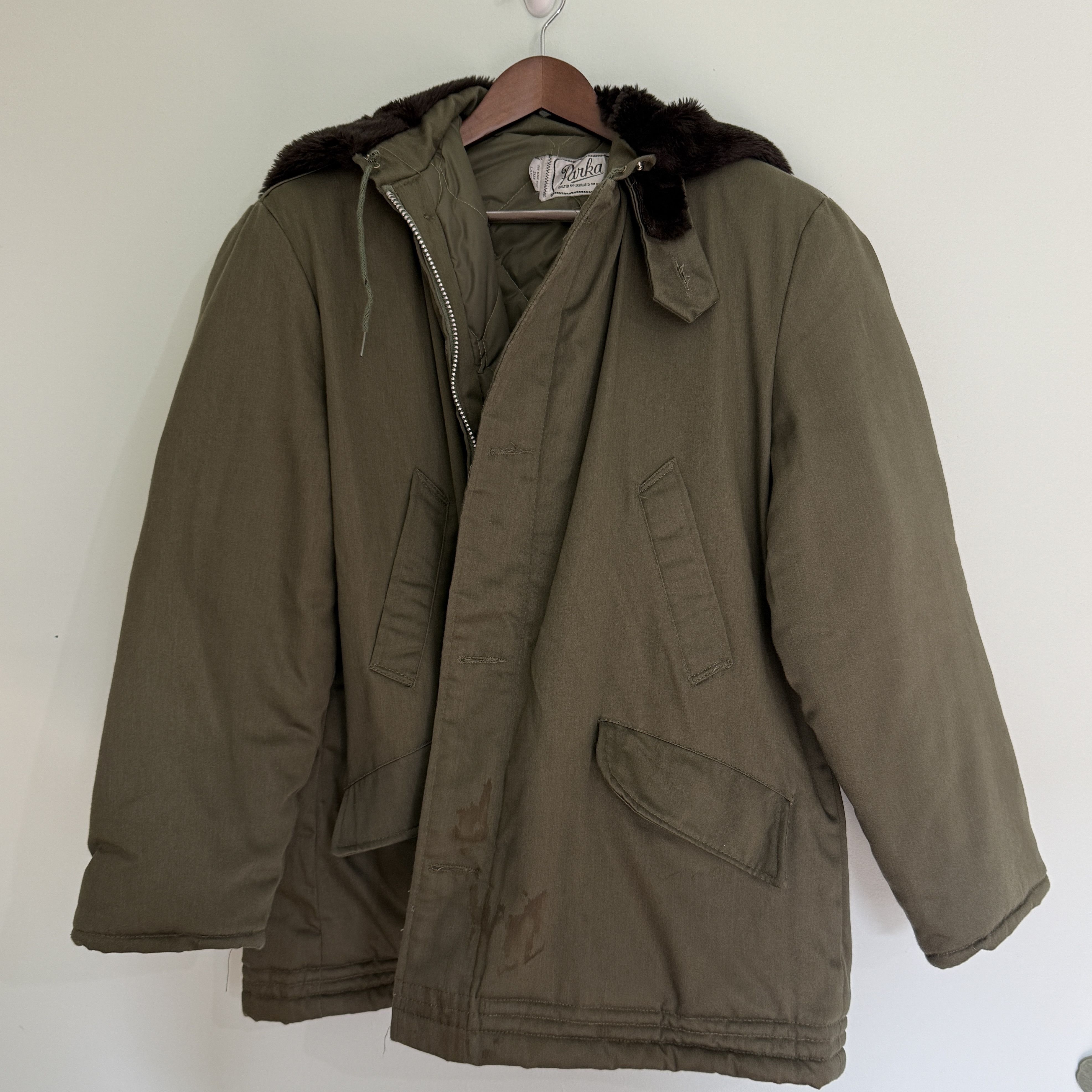 Other Vintage "Parka" Quilted Insulated Utility Jacket Size US L / EU 52-54 / 3 - 1 Thumbnail