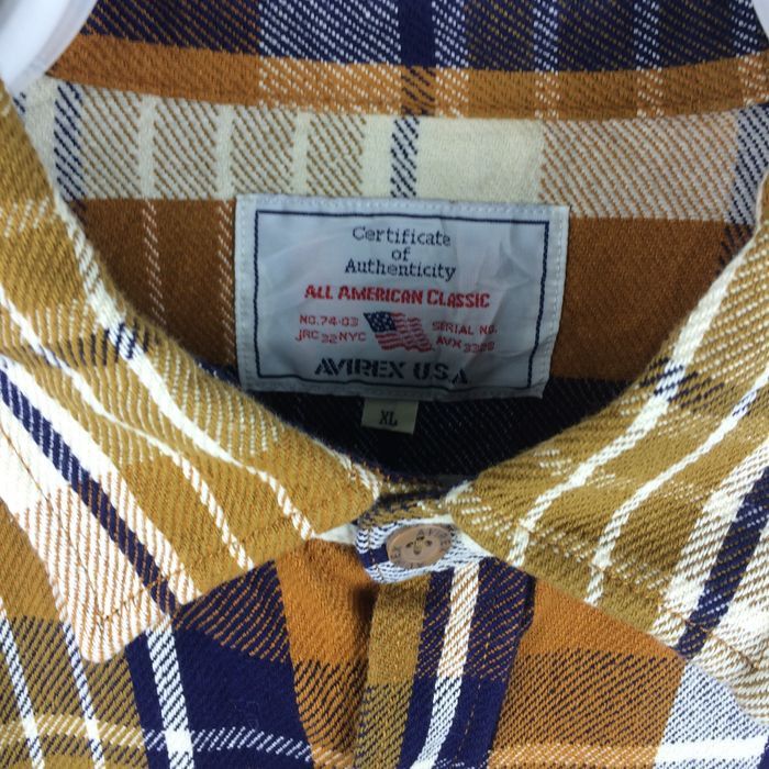 Avirex Z60 AVIREX USA WESTERN FLANNEL HEAVY COTTON SHIRT Size US XL / EU 56 / 4 - 3 Thumbnail