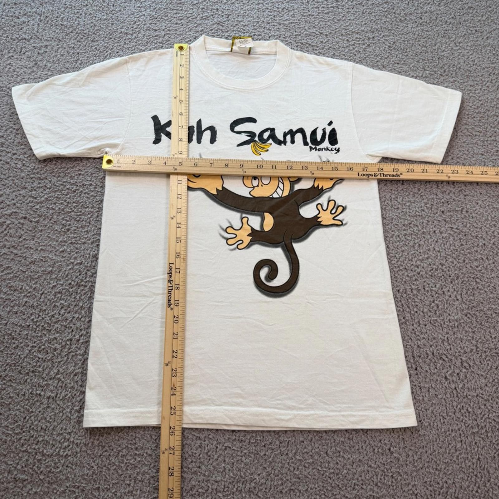 Other Koh Samui Thailand Monkey Graphic T-Shirt Mens Medium White Size US M / EU 48-50 / 2 - 2 Thumbnail