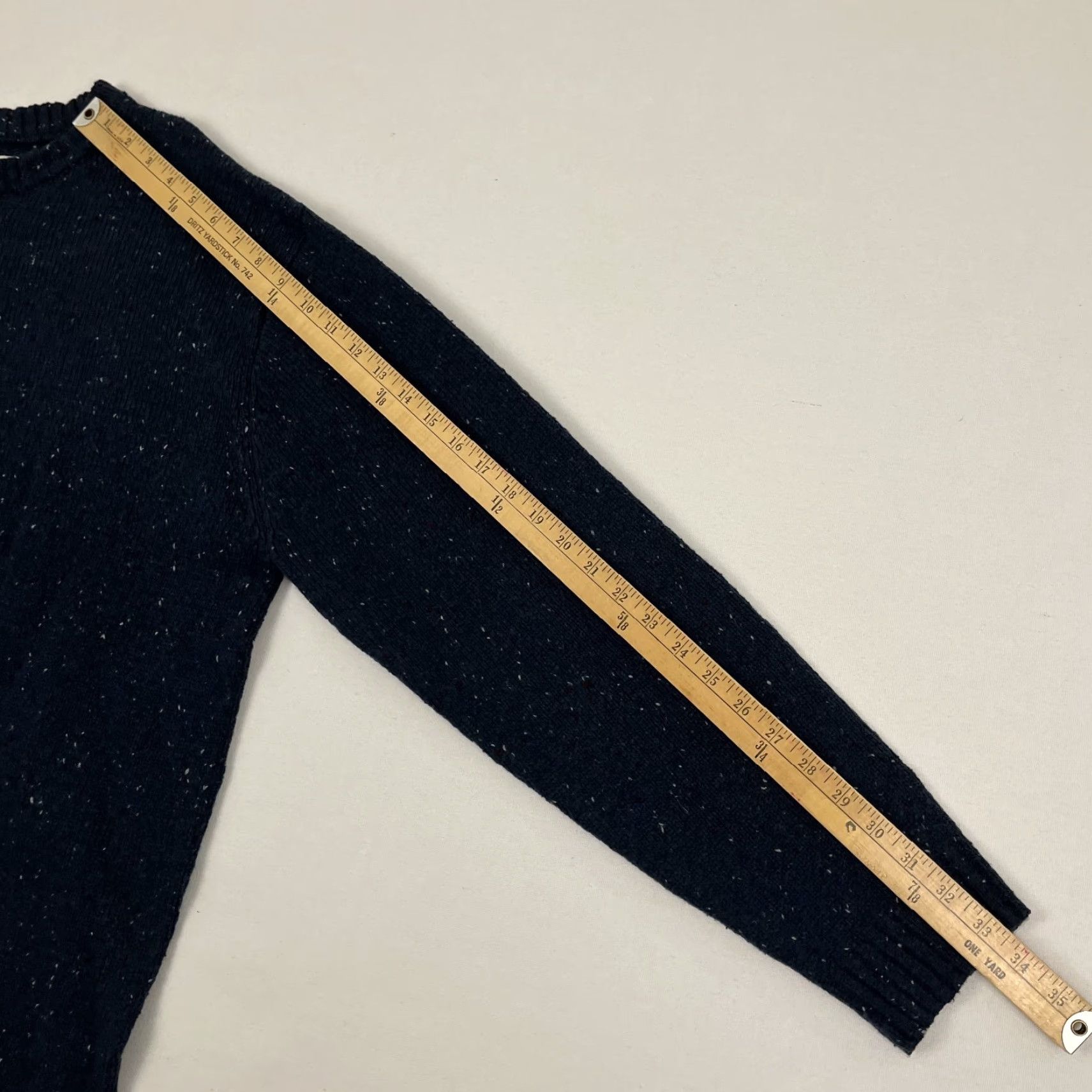 Vintage Line of Trade Sweater Men 2XL Blue Wool Blend Corduroy Elbow Pad Pullover Jumper Size US XXL / EU 58 / 5 - 6 Thumbnail