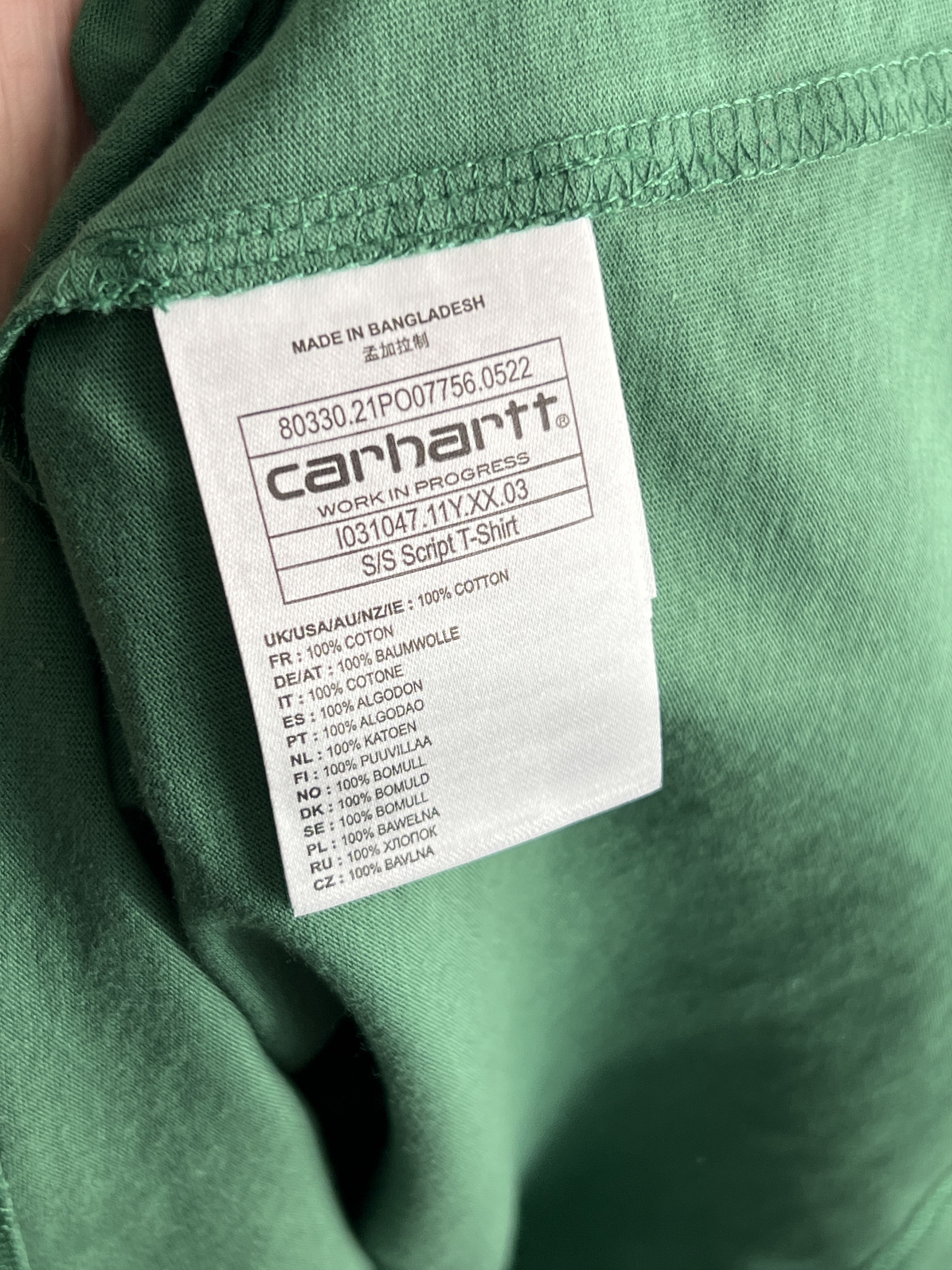 Carhartt × Carhartt Wip Carhartt T-shirts Work Wear Y2K Japanese Style Size US M / EU 48-50 / 2 - 6 Thumbnail