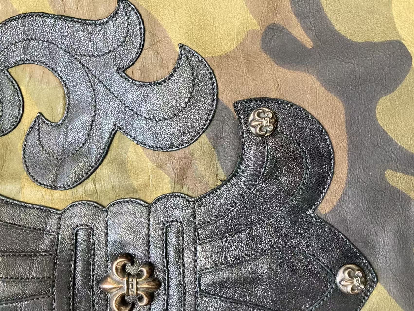Chrome Hearts Chrome Hearts Fleur De Lis Leather Patch Camo Shirt Jacket Size M / US 6-8 / IT 42-44 - 25 Thumbnail