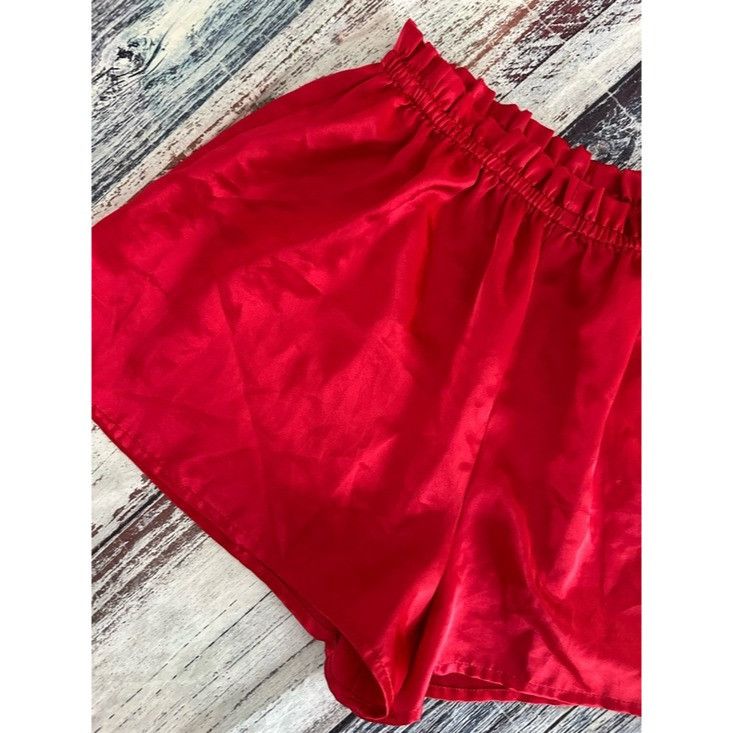 Victoria's Secret Vintage Victoria’s Secret Gold Label Red Satin Women's Pajam Size 27" / US 4 / IT 40 - 3 Thumbnail