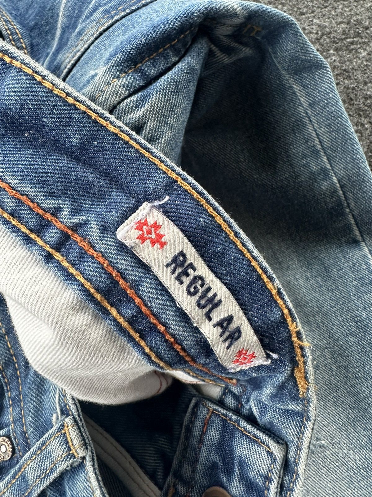 Japanese Brand Alcott Rugged Denim Distressed Washed Denim D105 Size US 34 / EU 50 - 13 Thumbnail