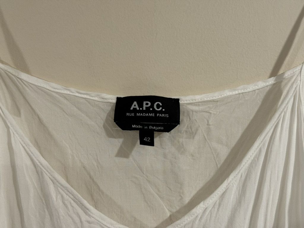 A.P.C. White Cotton Blend Tank Top Size M / US 6-8 / IT 42-44 - 2 Thumbnail