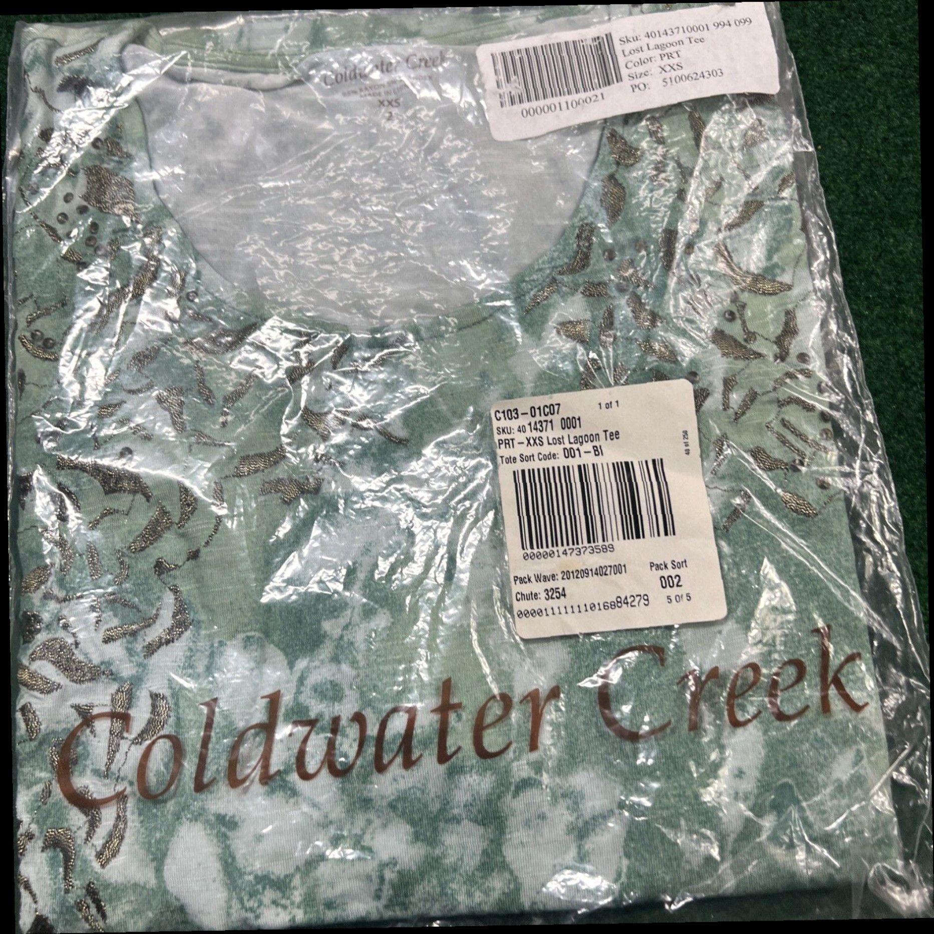Coldwater Creek NEW NWT Coldwater Creek Lost Lagoon Burnout T-Shirt Size XXS Size XXS / US 00 / IT 34 - 5 Thumbnail